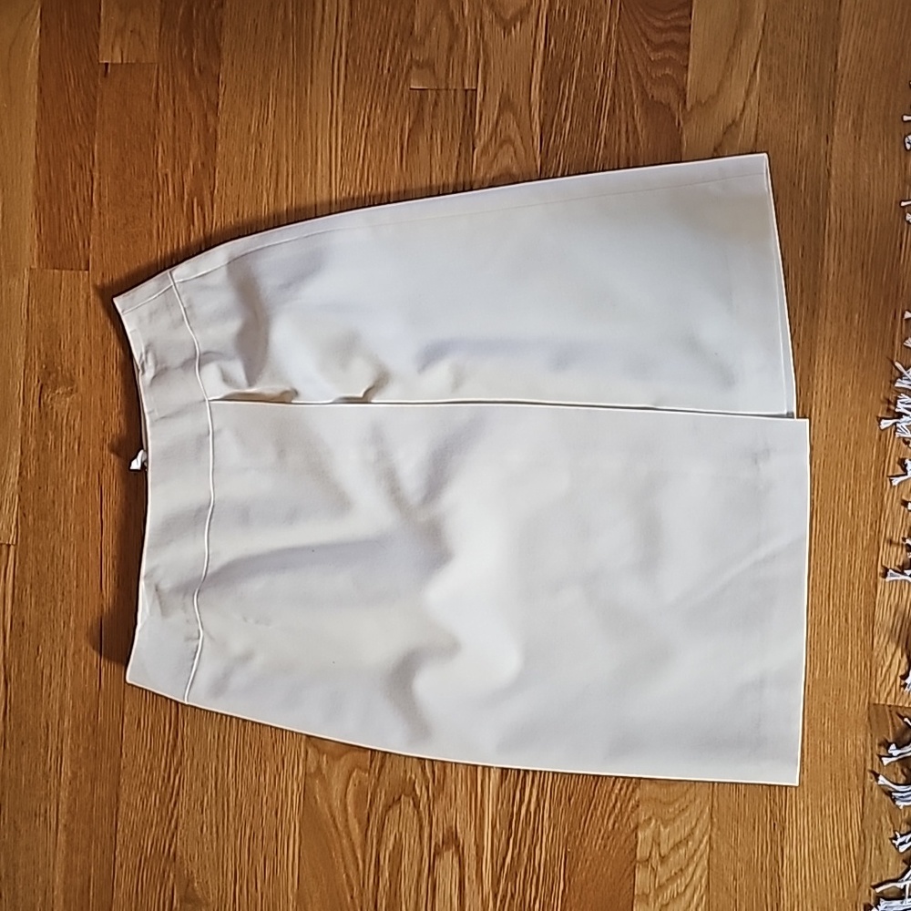 Talbots petites 4 woll white skirt